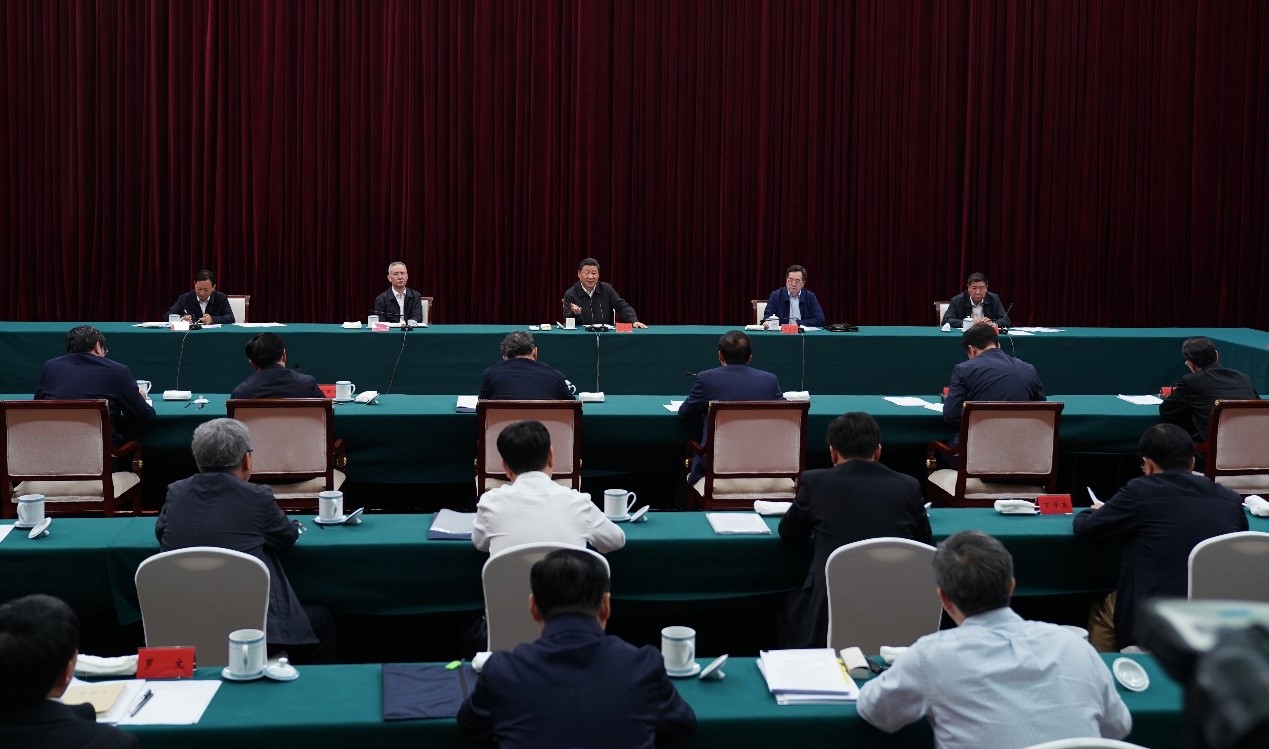 2019年5月20日至22日，中共中央總書記、國家主席、中央軍委主席習(xí)近平在江西考察，主持召開推動中部地區(qū)崛起工作座談會并發(fā)表重要講話。新華社記者 謝環(huán)馳 攝 